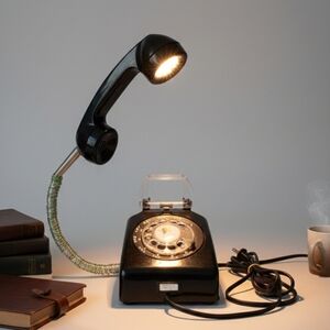 ​🚀 MCM Vintage Western Electric 554 Rotary Phone Lamp ☎️ Upcycled AT&T Light 🎁